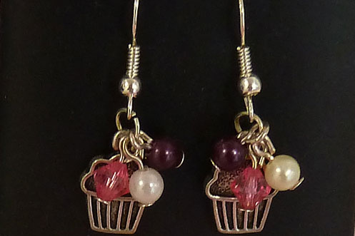 Chic Unique cupcake earrings