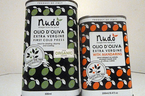Nudo olive oil infused range