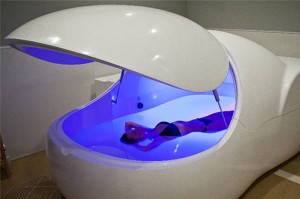 Floating in a pod at Floatworks