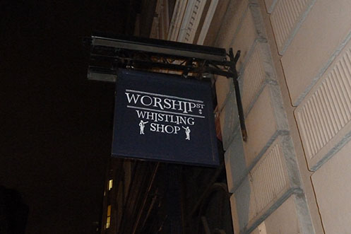 Worship Street Whistling Shop