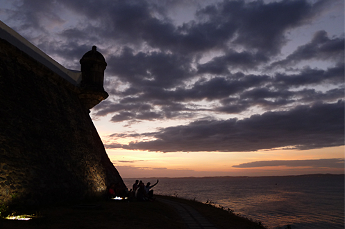 Barra lighthouse Salvador sunset