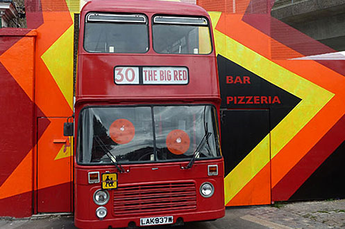 Big Red Pizza Bus Deptford exterior