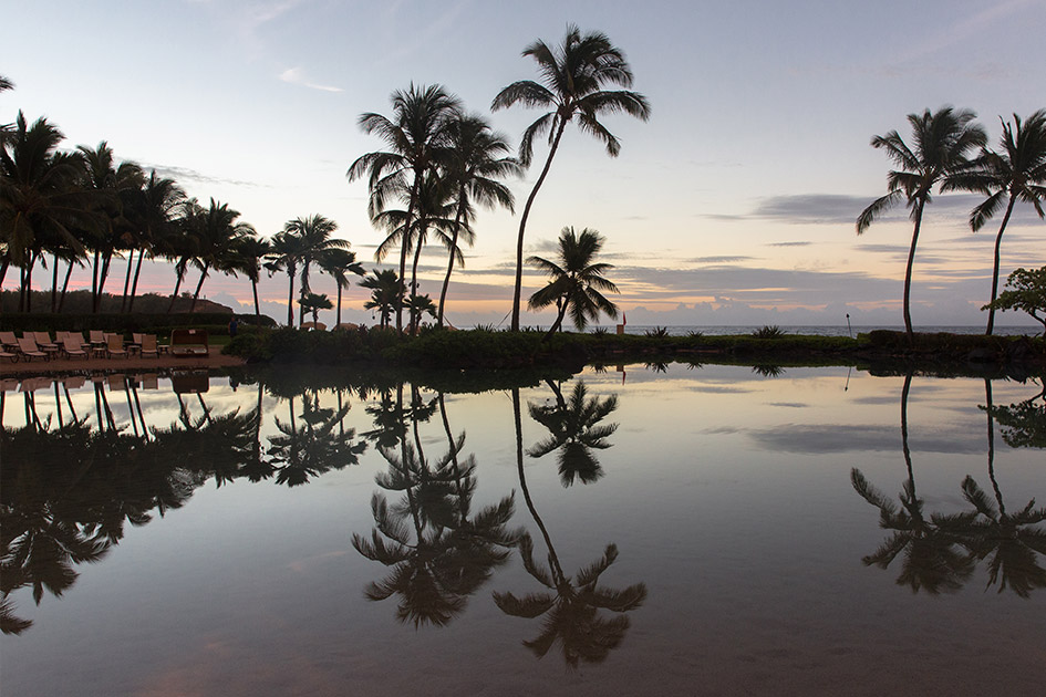 The saltwater lagoon at Kauai's best hotel