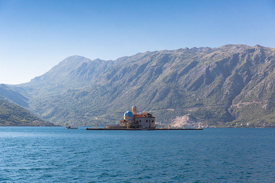 Hop in a water taxi to Our Lady of the Rock one of Montenegro's hidden gems